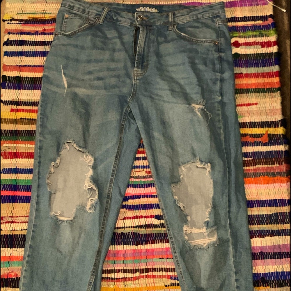 high rise mom jeans
